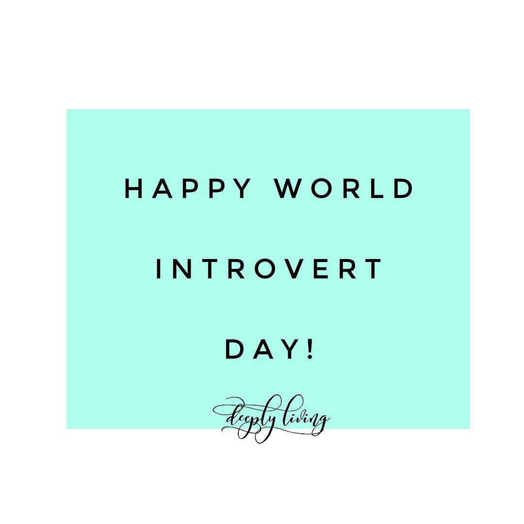 Happy World introvert Day