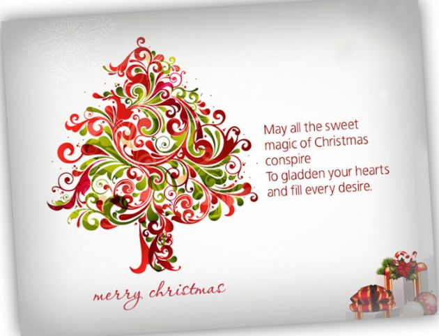 May all the sweet magic of christmas conspire merry christmas card
