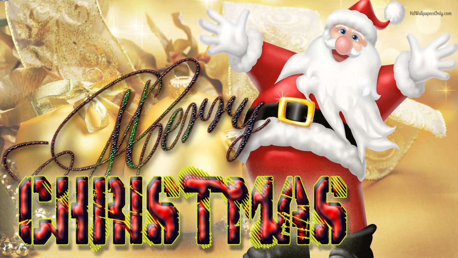 Merry Christmas beautiful greeting card