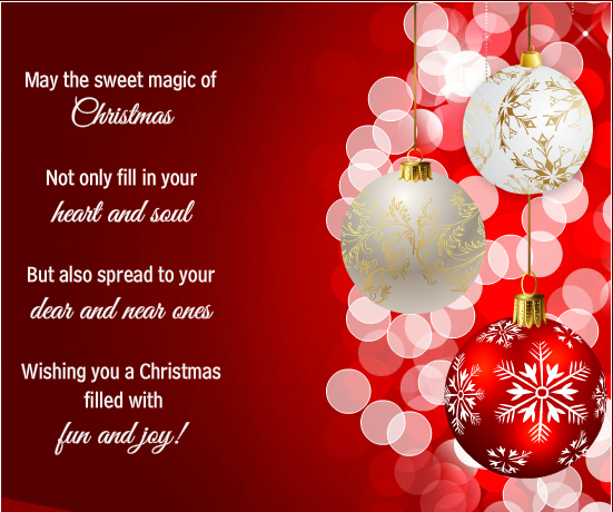 Merry Christmas greeting card