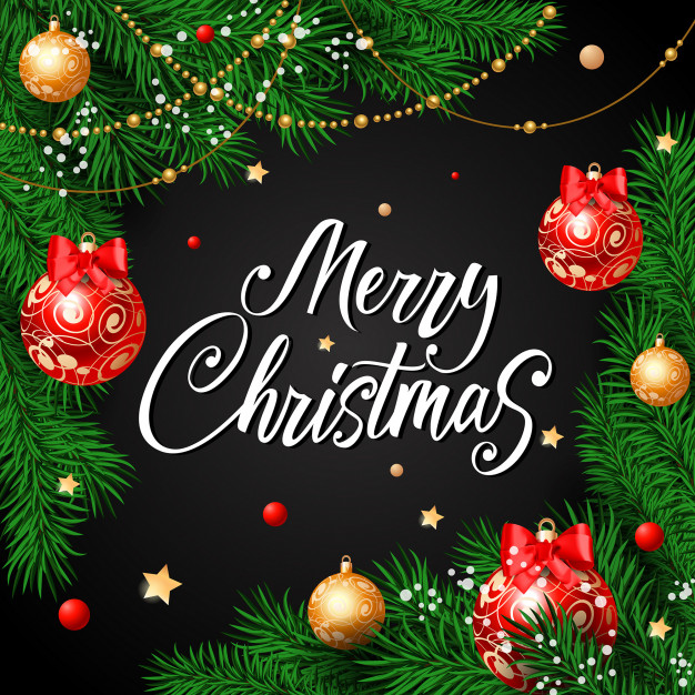 Merry Christmas greetings card