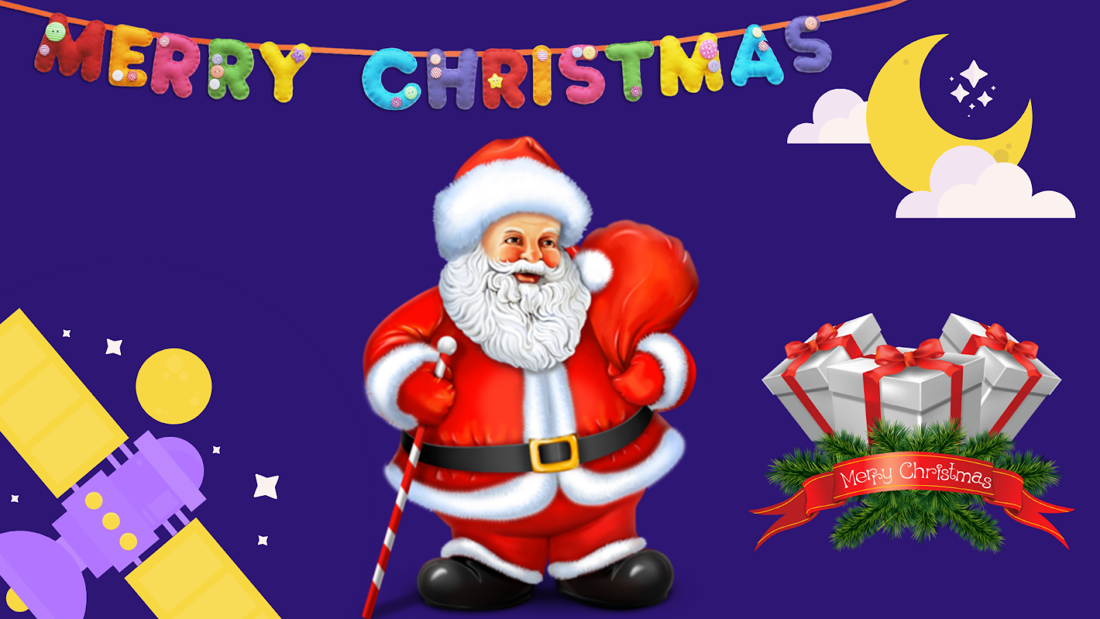 Merry christmas santa claus picture for facebook