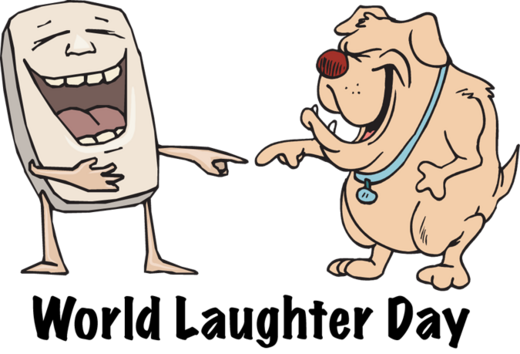 World Laughter Day dog clipart