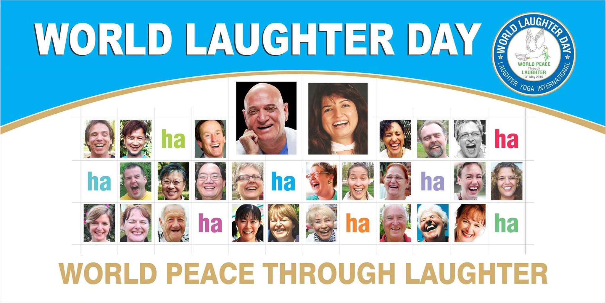 World Laughter Day picture collage