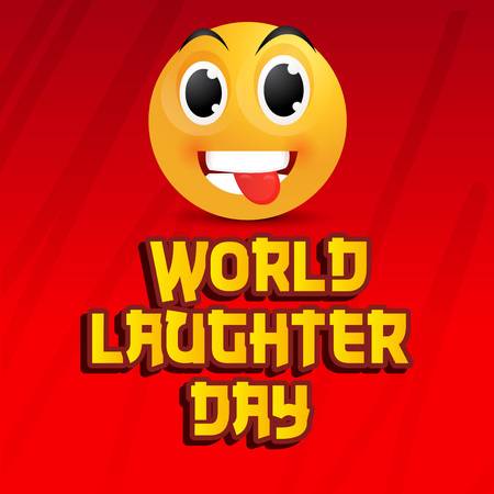 World Laughter Day smiley illustration