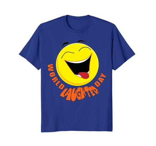 World Laughter Day smiley on tshirt