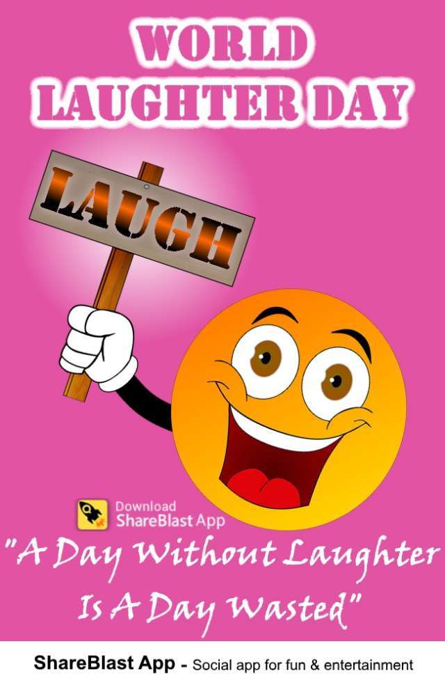 World Laughter Day Poster - themediocremama.com