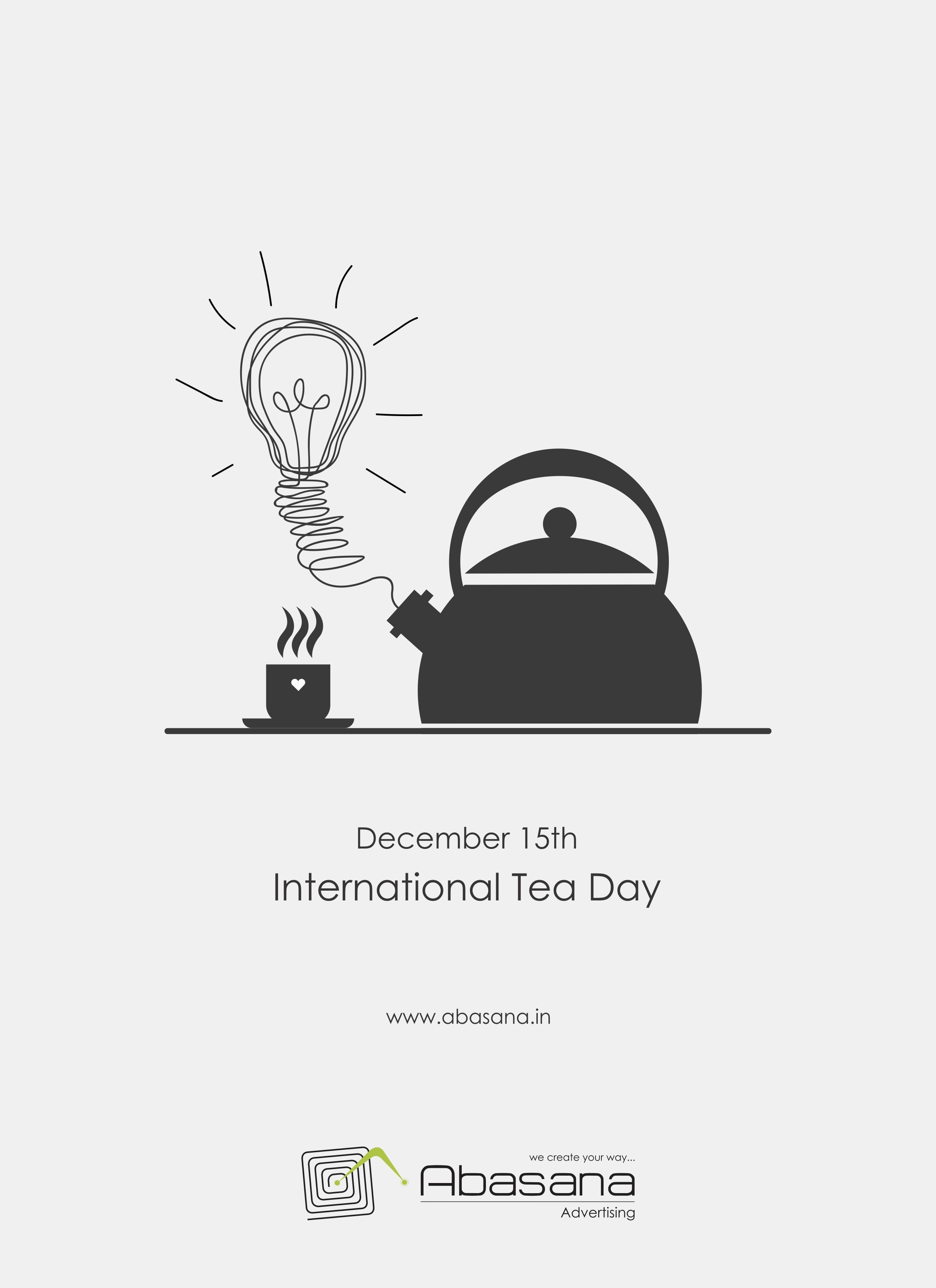 december 15th International Tea Day illustration