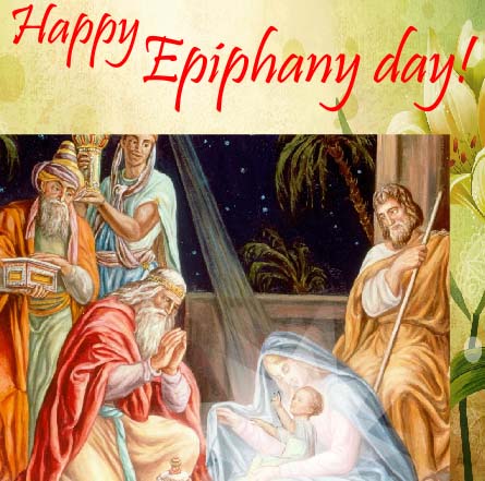 happy Epiphany day painting