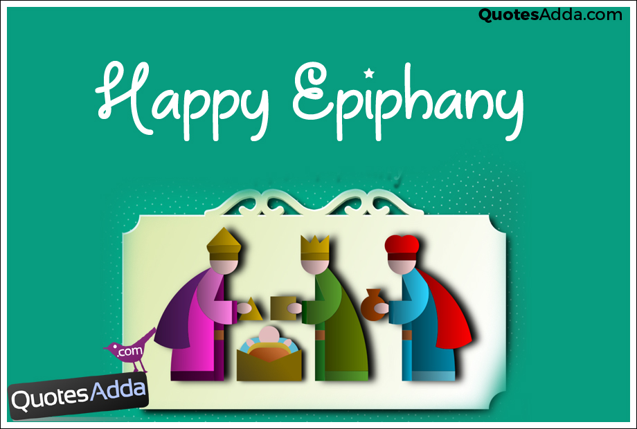 happy Epiphany illustration greeting card