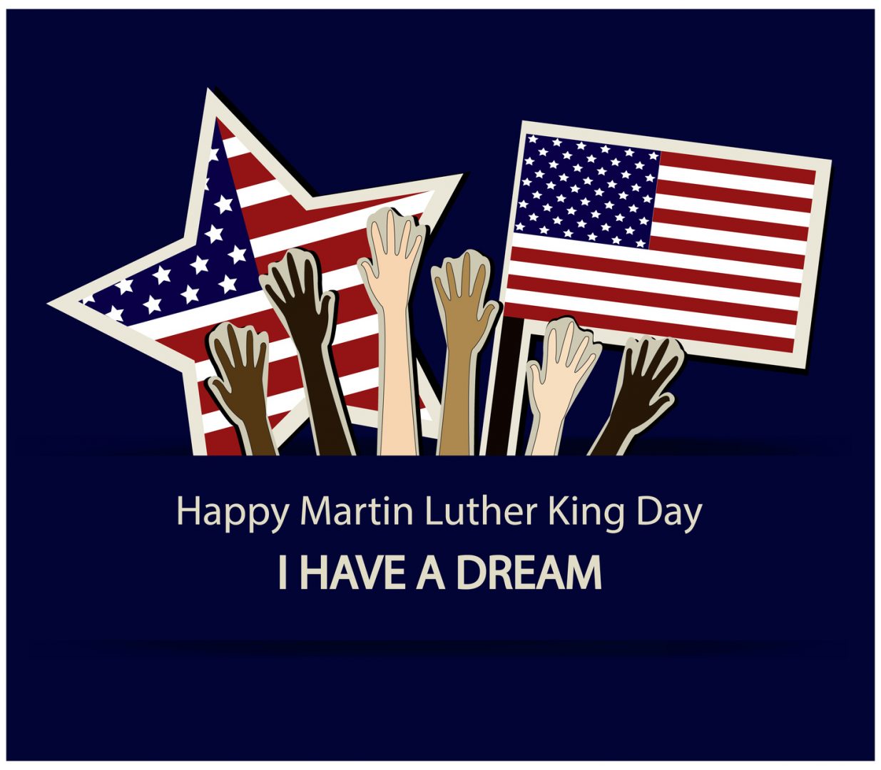 happy Martin Luther King Jr. day i have a dream