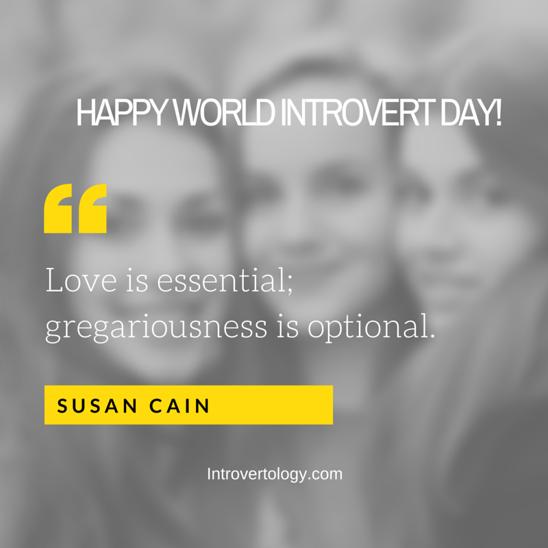 happy World introvert Day quote by susan cain