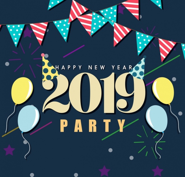 happy new year 2019 party