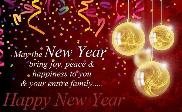 may the new year bring joy, peace & happiness to you and your entire family