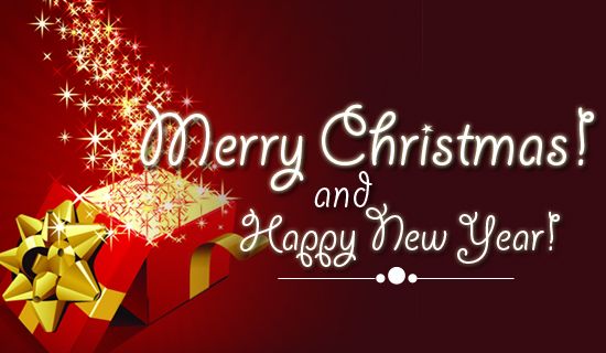 merry Christmas and happy new year card