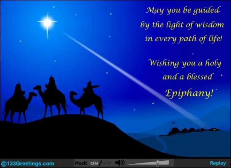 wishing you a holy and a blessed Epiphany