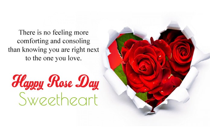 happy Rose Day sweetheart heart card