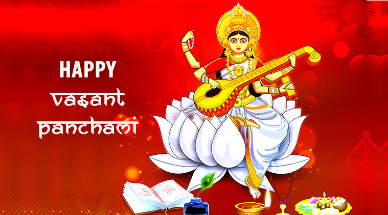 happy basant panchami goddess saraswati picture