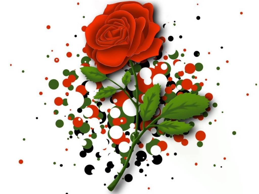 happy rose day clipart