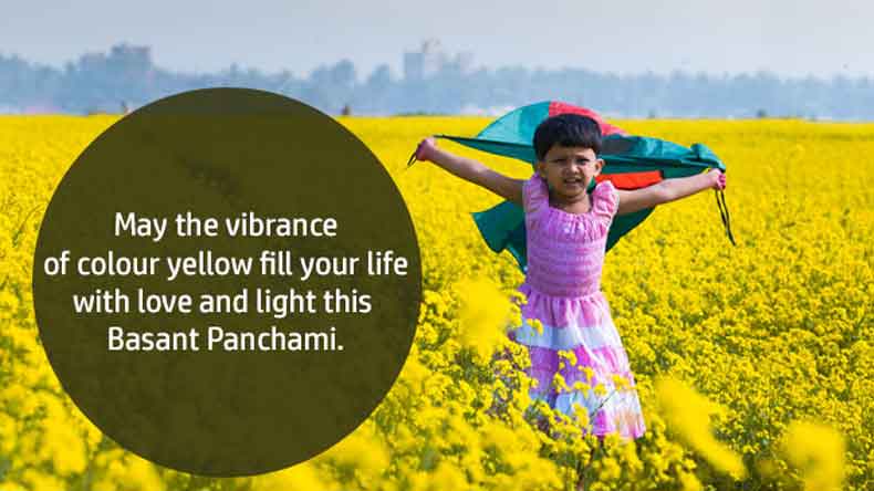 may the vibrance of color yellow fill your life with love and light this vasant panchami