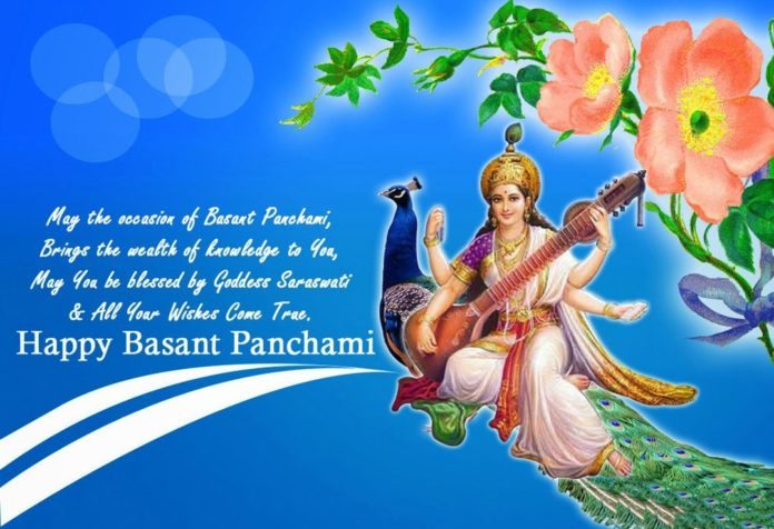 may you be blessed by goddess saraswati & all your wishes come true happy vasant panchami