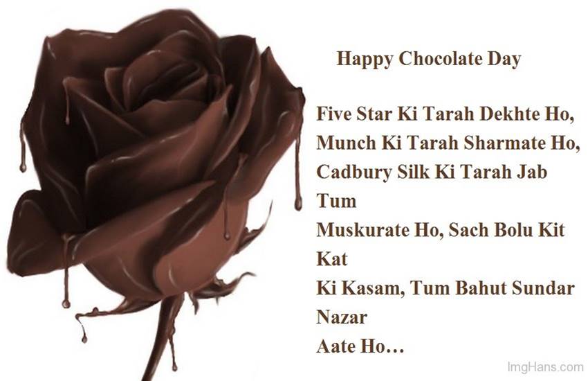 happy Chocolate Day hindi shayari