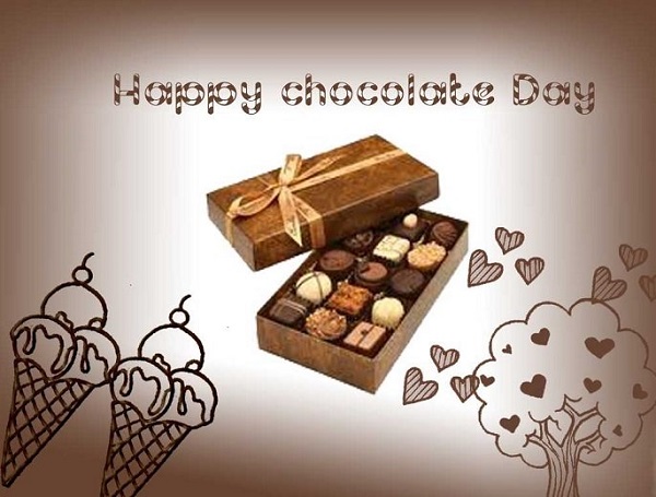 happy chocolate day card