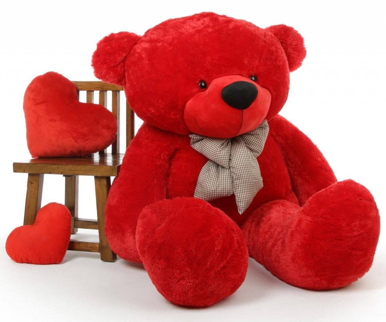 happy teddy bear day red teddy bear with hearts