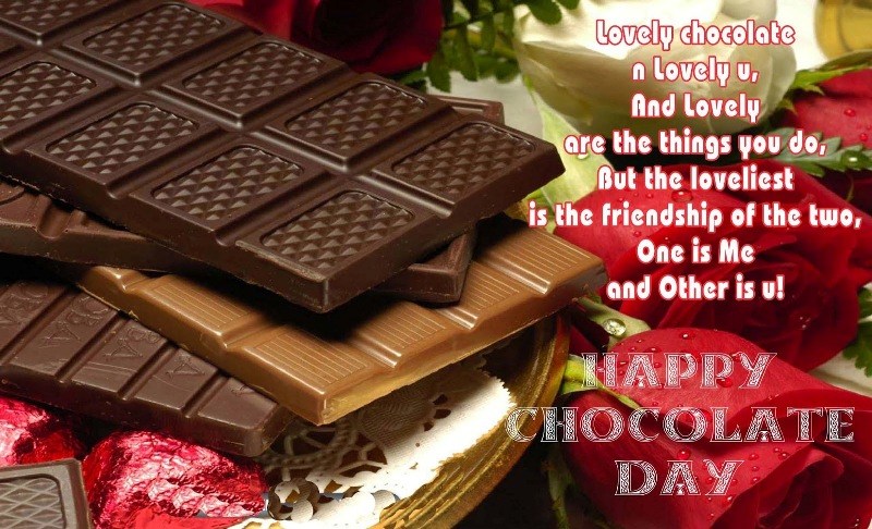 lovely chocolate and lovely you happy Chocolate Day