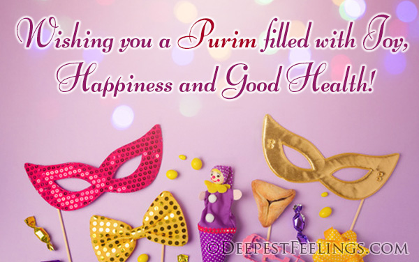 Wishing you a Purim filled with joy, happiness and good health!