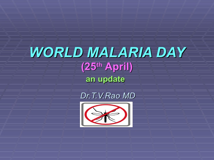 World Malaria Day 25th april picture