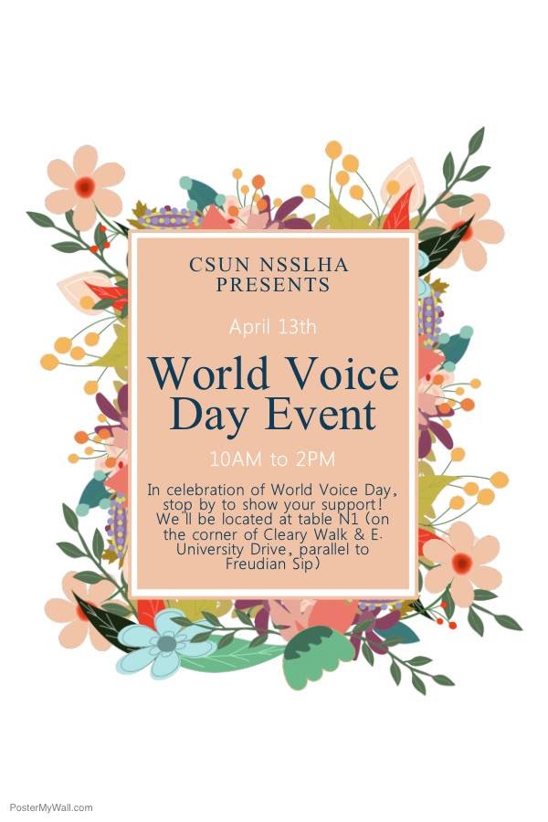 World Voice Day event card