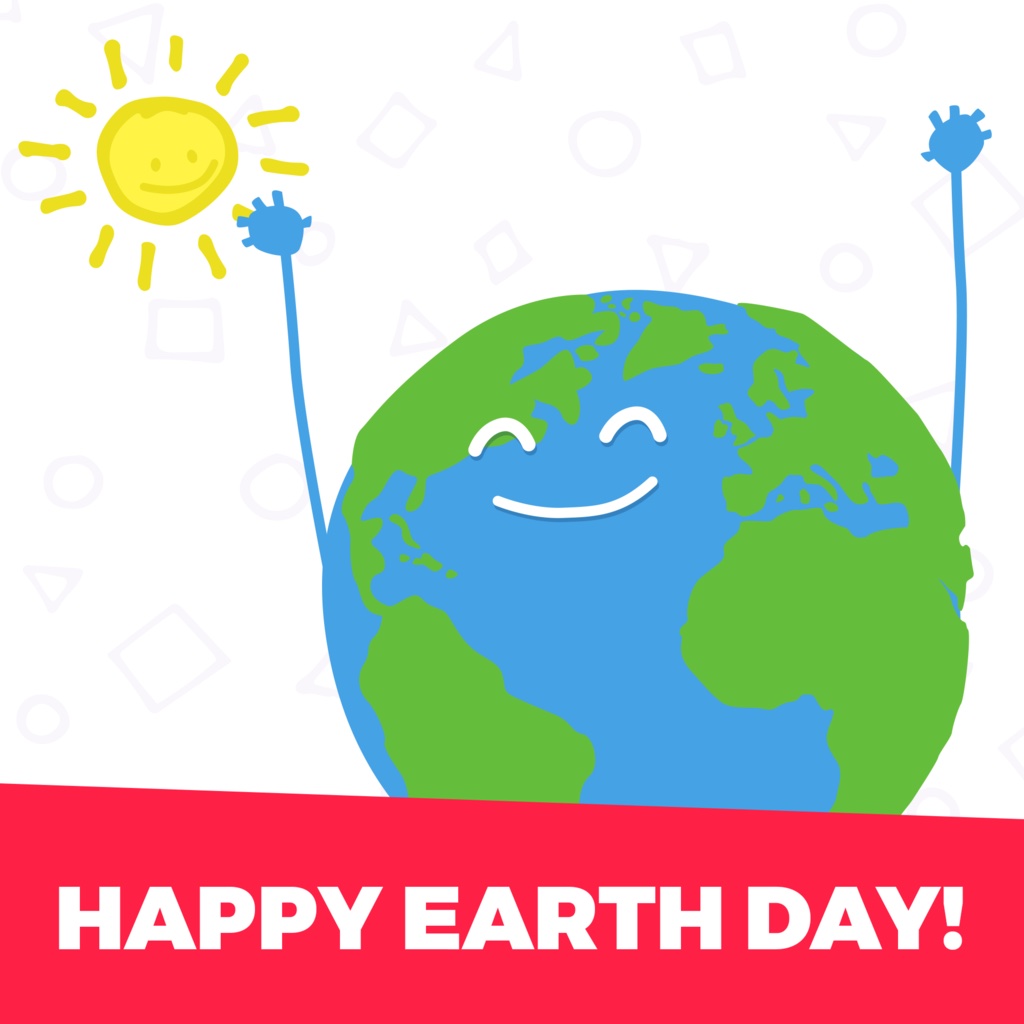 happy Earth Day greeting card