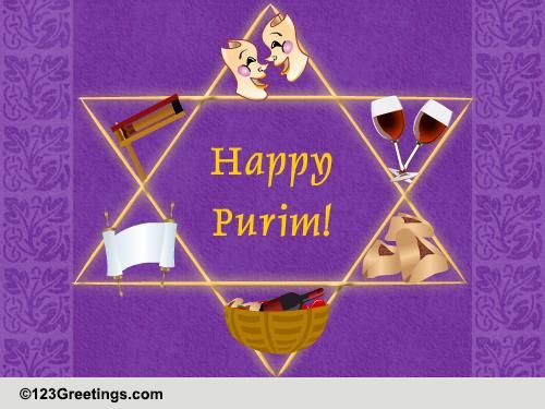 happy purim card