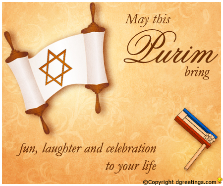 may this purim bring fun, laughter and celebration to your life