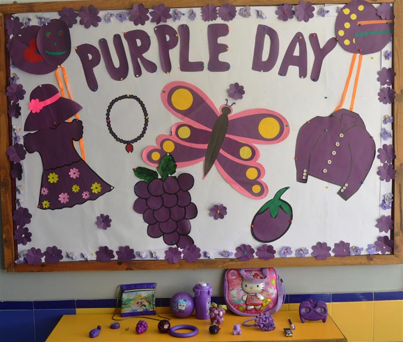 purple day notice board