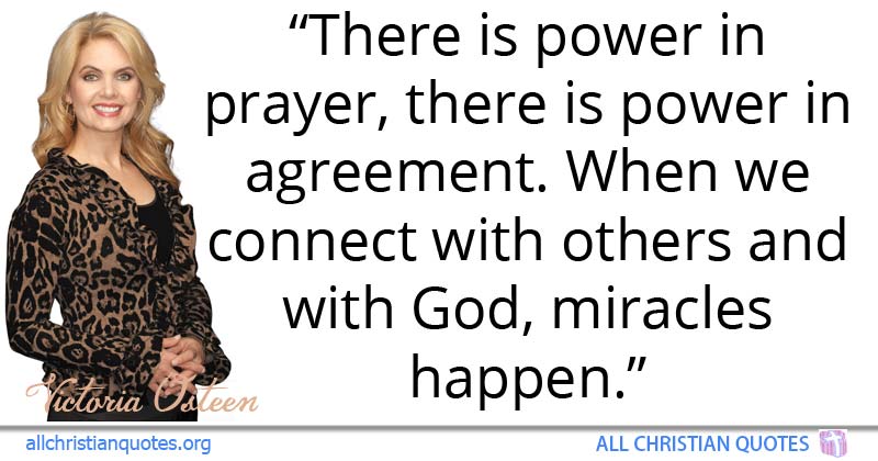 there is power in prayer, there is power in agreement. when we connect with others and with god, miracles happen