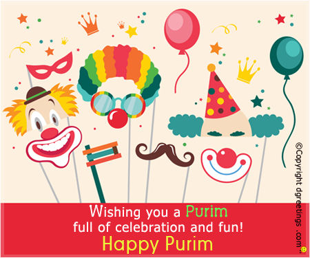 wishing you a purim full of celebration and fun happy purim