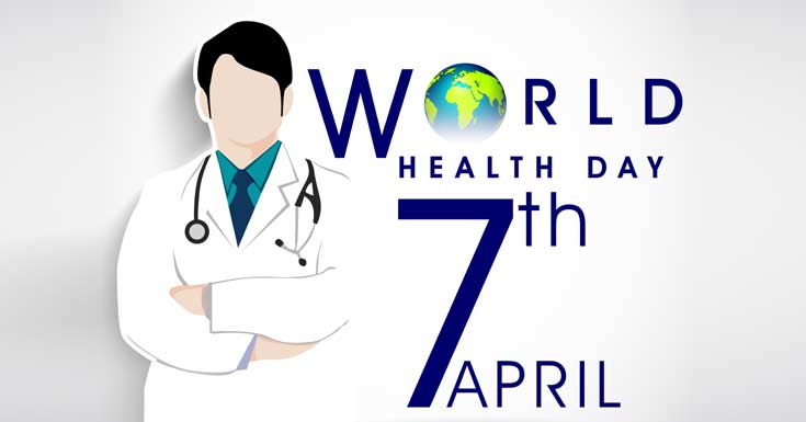 world health day 7th april doctor illustration