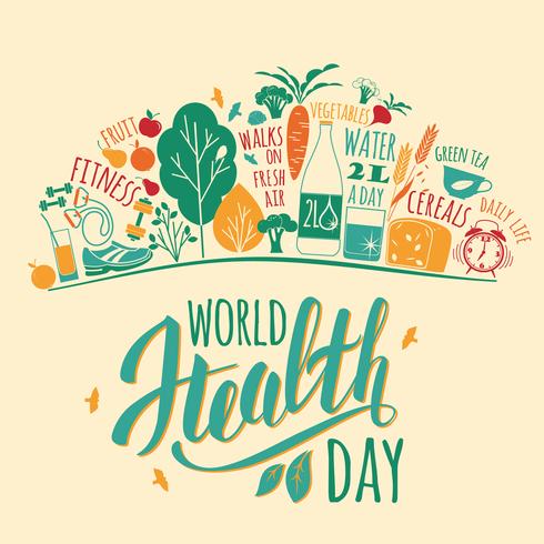 world health day greeting card