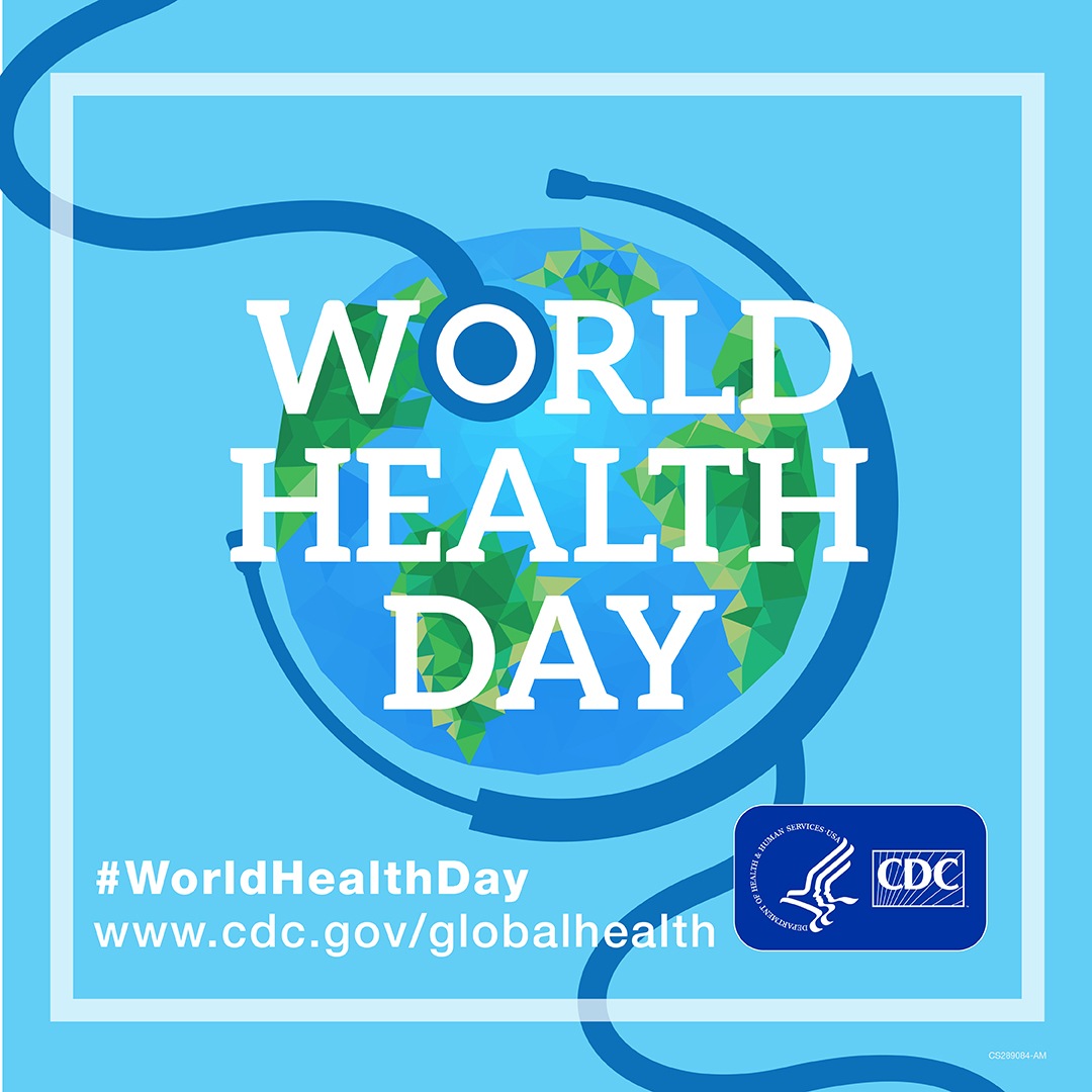 world health day illustration card for you