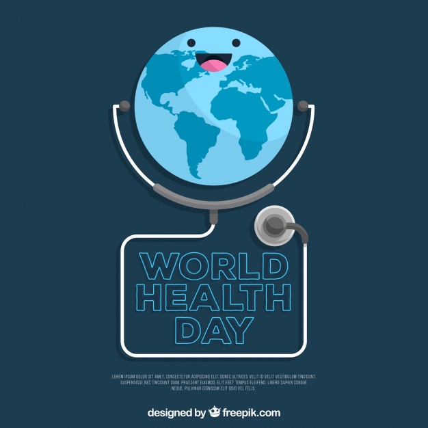 world health day illustration card