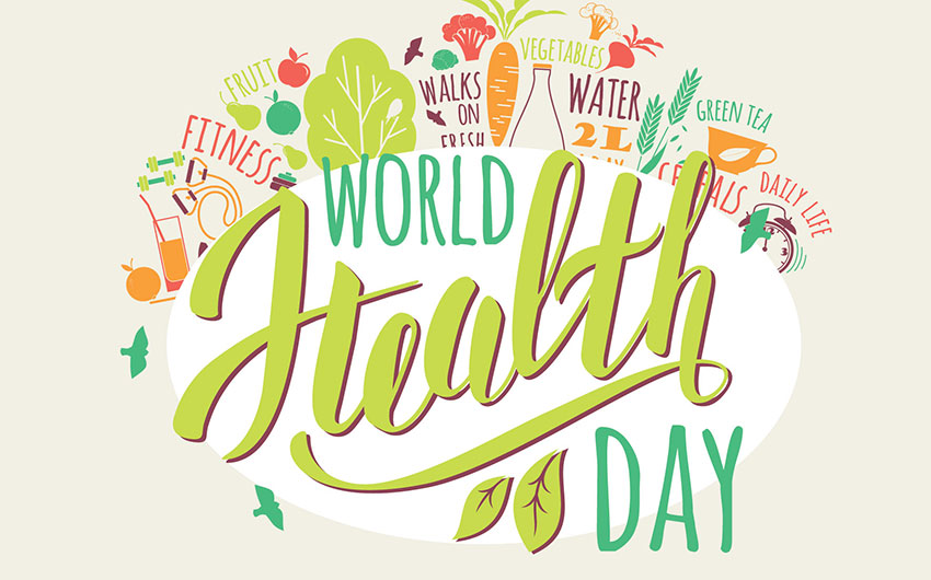 world health day illustration image