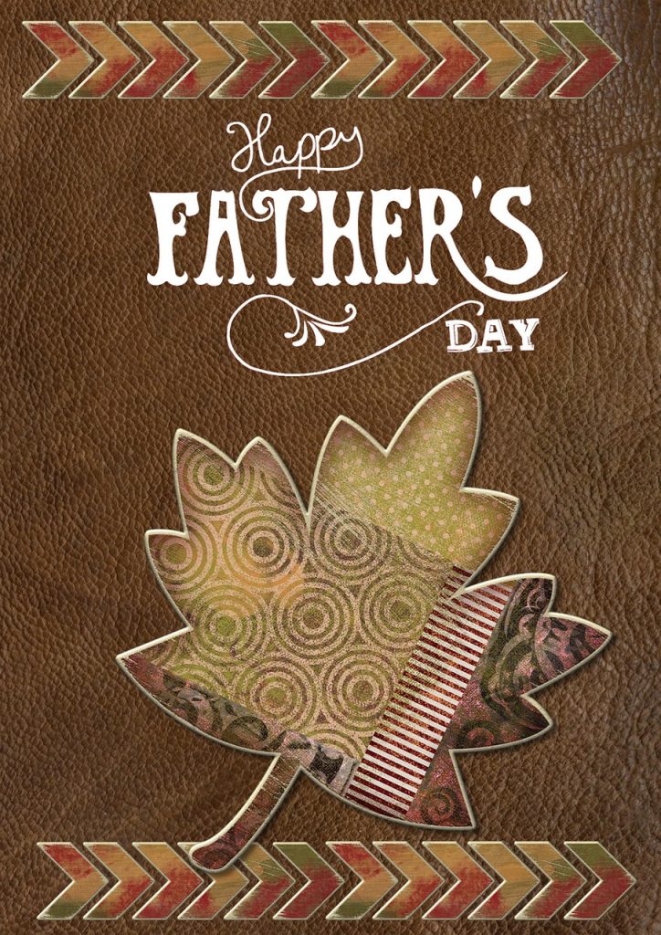 happy fathers day greeting card