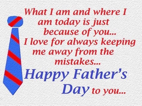 happy fathers day to you