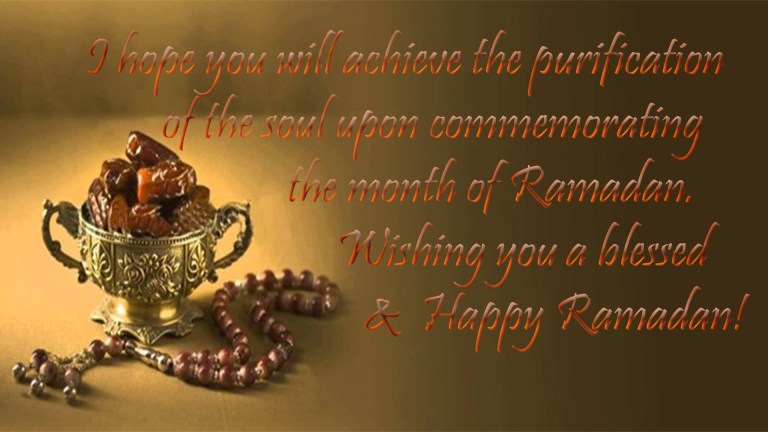 i hope you will achieve the purification of the soul upon commemorating the month of ramadan