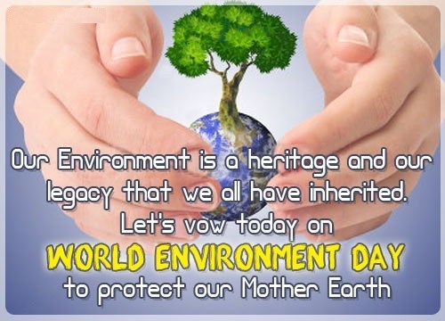 let’s vow today on world environment day to protect our mother earth