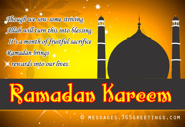 though we sow some striving allah will turn this into blessing. it’s a month of fruitful sacrifice ramadan brings rewards into our lives. ramadan kareem