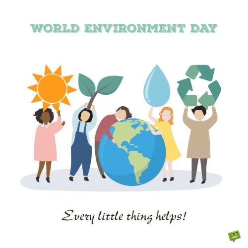 world environment day every little thing helps