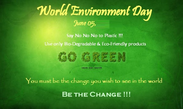 world environment day say no to plastic